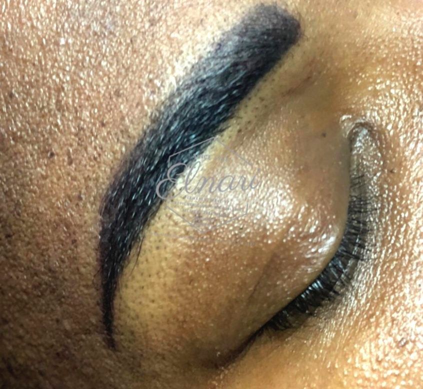 Brows on deeper skin by Elnari, permanent makeup Pretoria