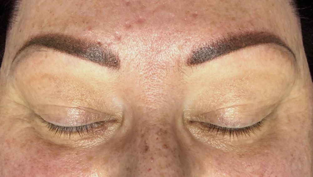 Powder brows · matched pair by Elnari, permanent makeup Pretoria